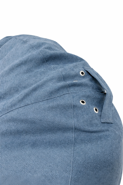 Крісло-мішок SkyPuff Хмаринка, синє, велюр Allure Denim 20924431 фото