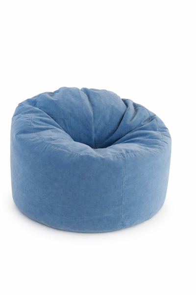 Крісло-мішок SkyPuff Хмаринка, синє, велюр Allure Denim 20924431 фото