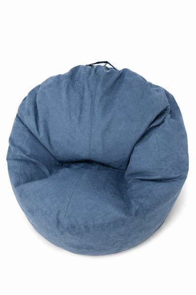Крісло-мішок SkyPuff Хмаринка, синє, велюр Allure Denim 20924431 фото
