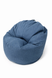 Крісло-мішок SkyPuff Хмаринка, синє, велюр Allure Denim 20924431 фото 1